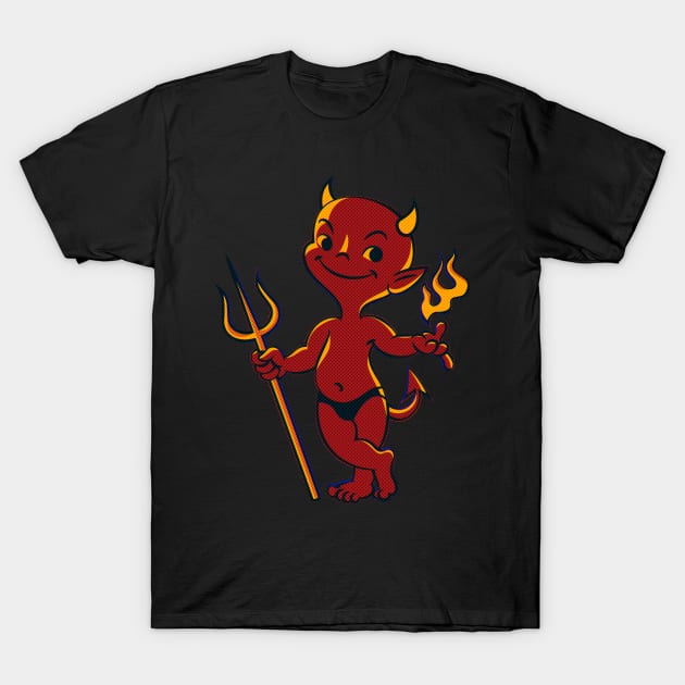 Lowbrow Impish Little Devil T-Shirt by OldSalt